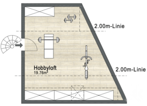 Grundriss Hobbyloft