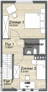 Grundriss Obergeschoss
