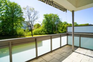 Blick vom Balkon