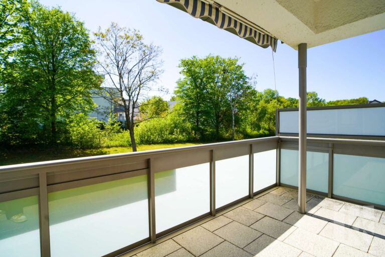 Blick vom Balkon