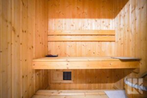 ...einer Sauna, ...