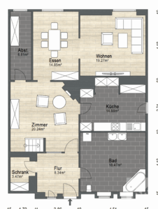 Grundriss Hinten EG