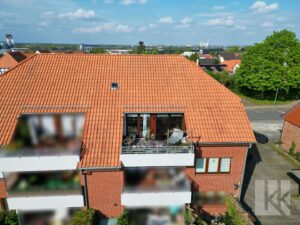 Dachterrasse mit Blick in den Park
