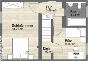 Grundriss Obergeschoss