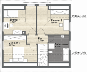 Grundriss Obergeschoss