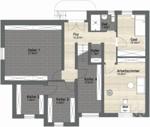 Grundriss Kellergeschoss