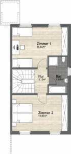 Grundriss Obergeschoss