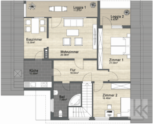 Grundriss Obergeschoss