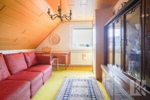 Eines der Schlafzimmer im Obergeschoss