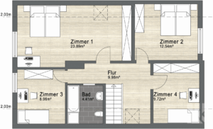 Grundriss Obergeschoss
