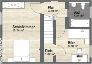 Grundriss Obergeschoss