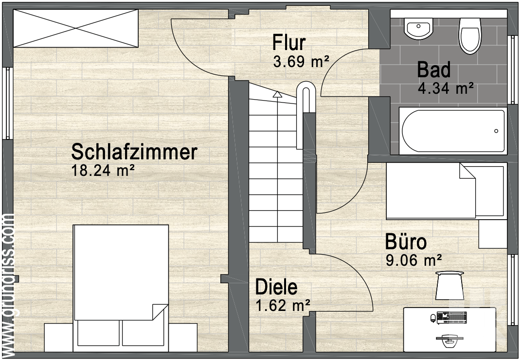 Grundriss Obergeschoss