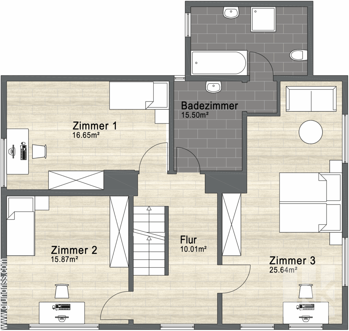 Grundriss Obergeschoss
