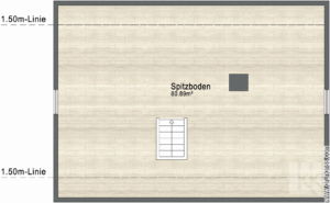 Grundriss Spitzboden
