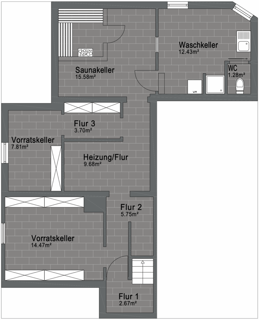 Grundriss Kellergeschoss