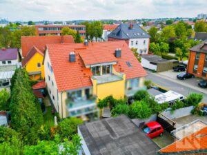 Hausansicht Rückseite aus der Luft