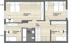 Grundriss Obergeschoss