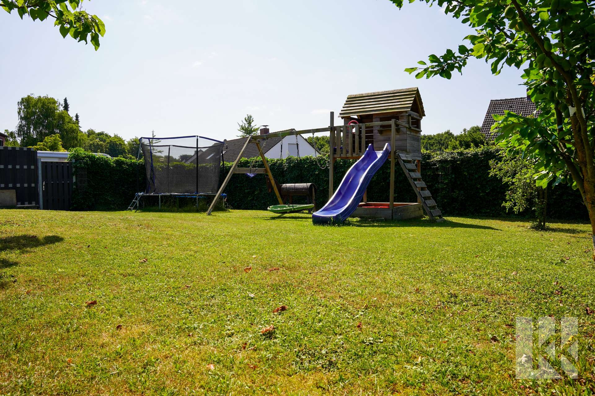 Vollständig sichtgeschützer Garten...