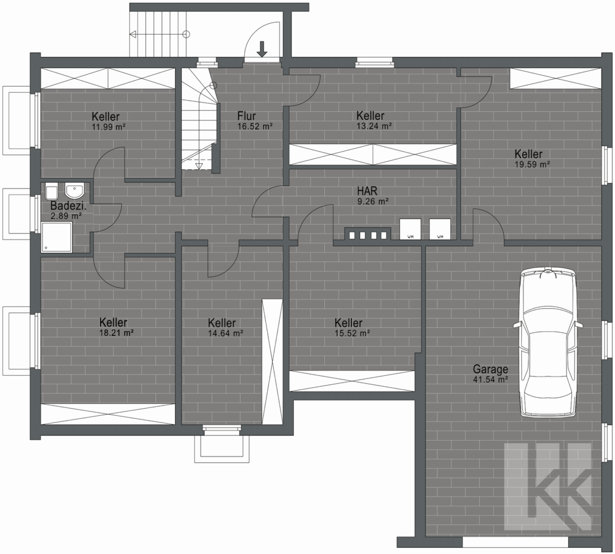 Grundriss Kellergeschoss