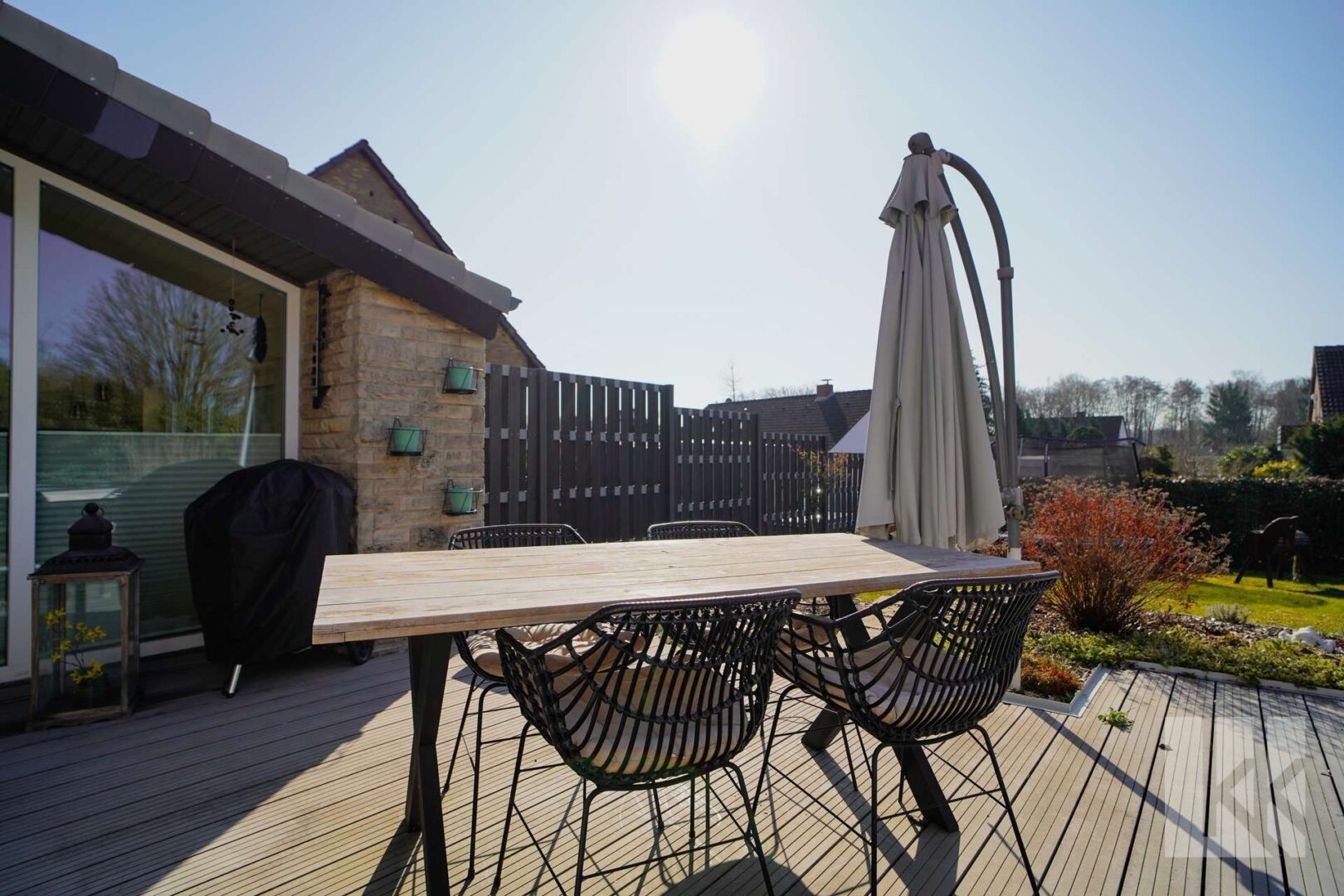 ...mit Südausrichtung