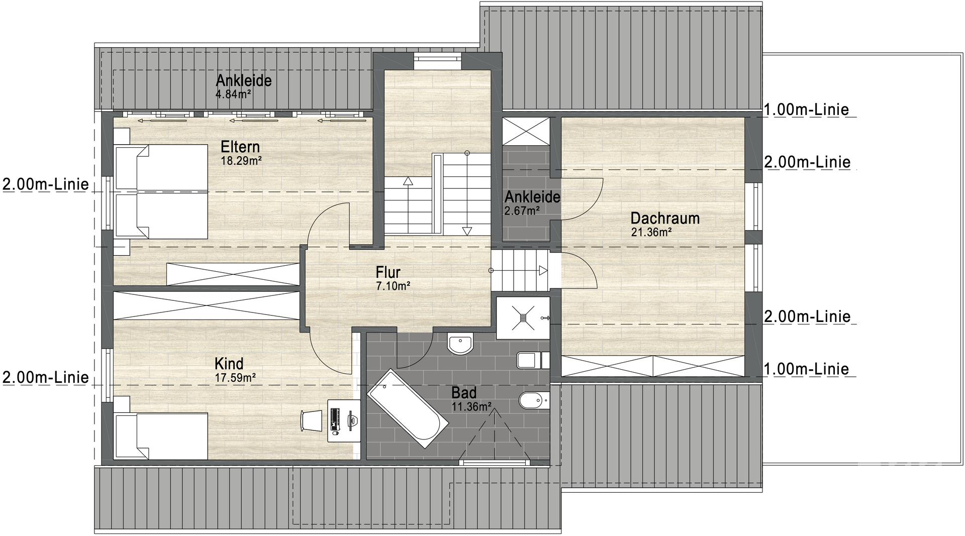 Grundriss Obergeschoss