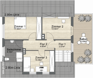 Grundriss Obergeschoss