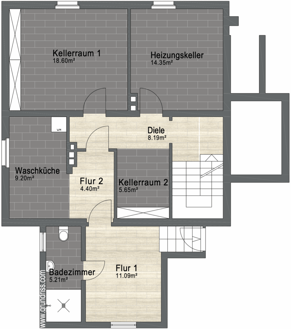 Grundriss Kellergeschoss