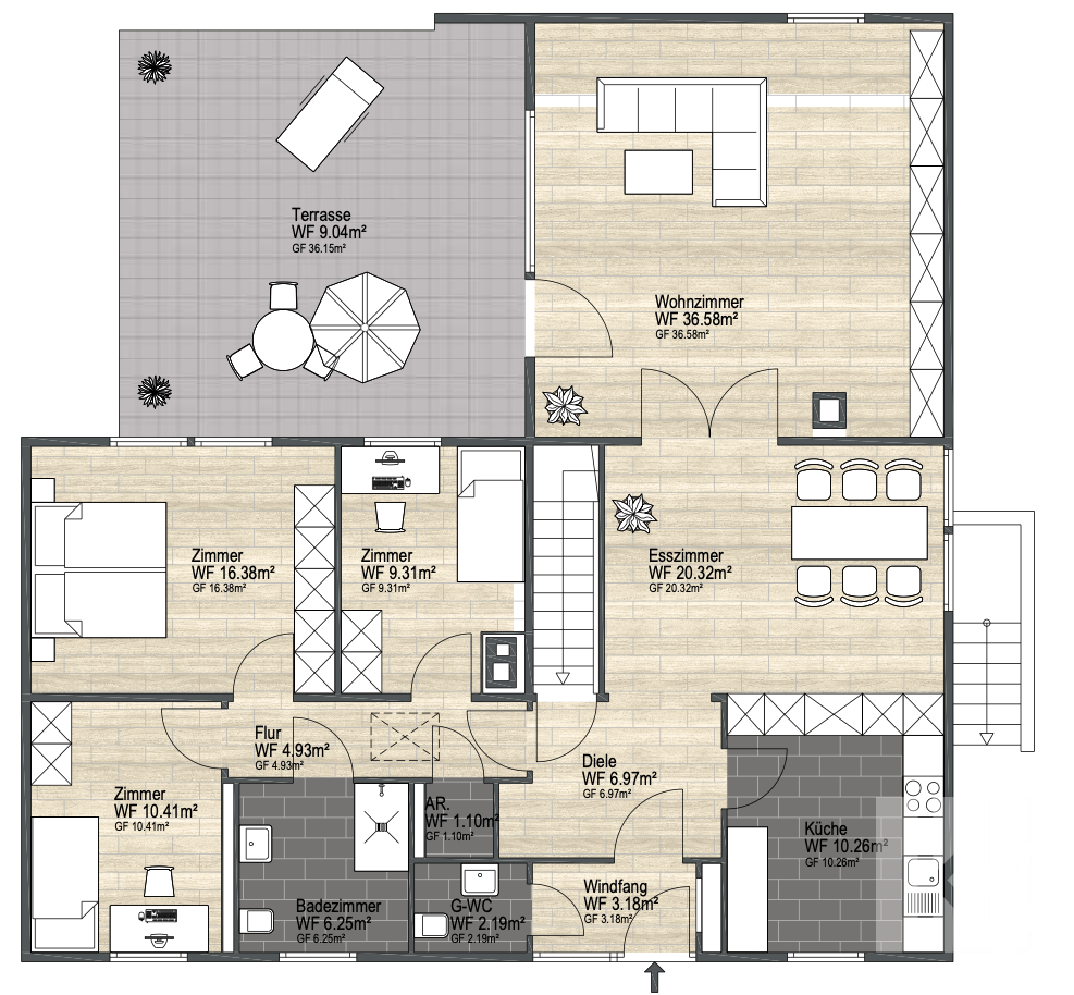 Grundriss Erdgeschoss