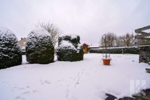 Garten im Schnee