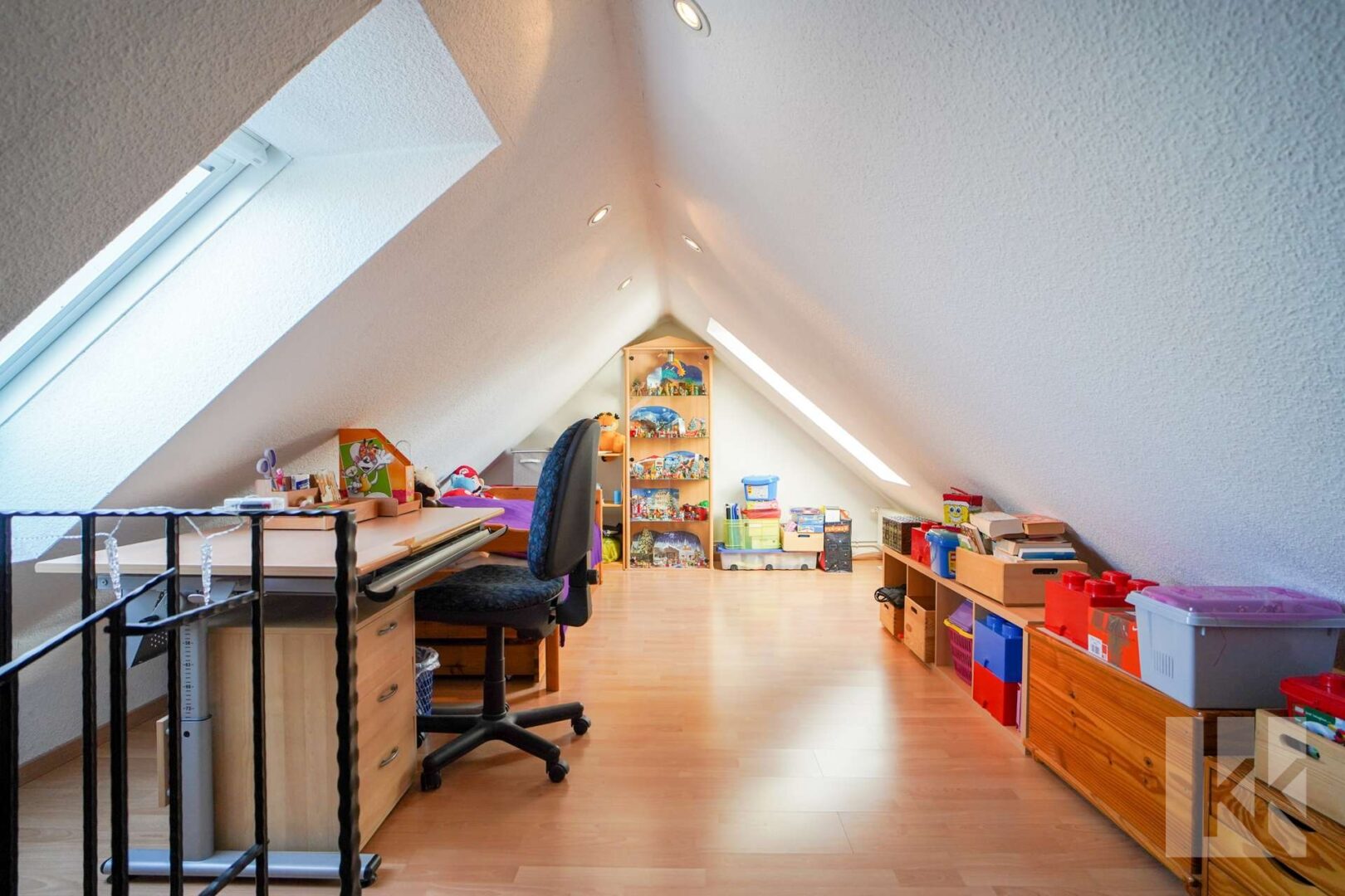 ...in den ausgebauten Spitzboden