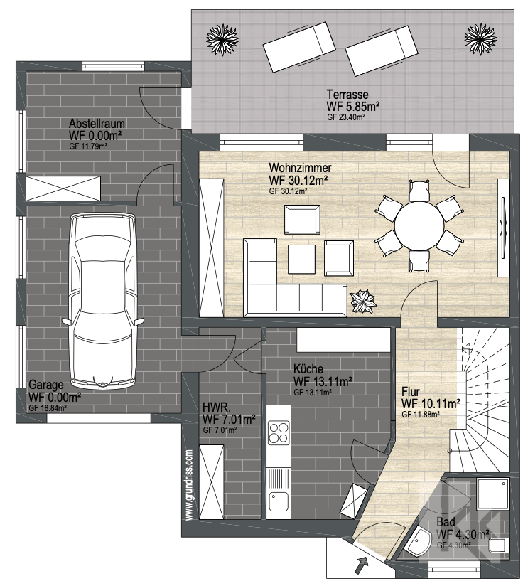 Grundriss Erdgeschoss