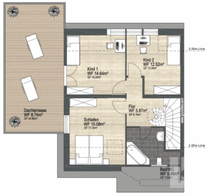 Grundriss Obergeschoss