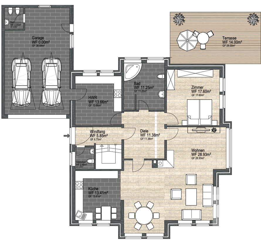 Grundriss Erdgeschoss