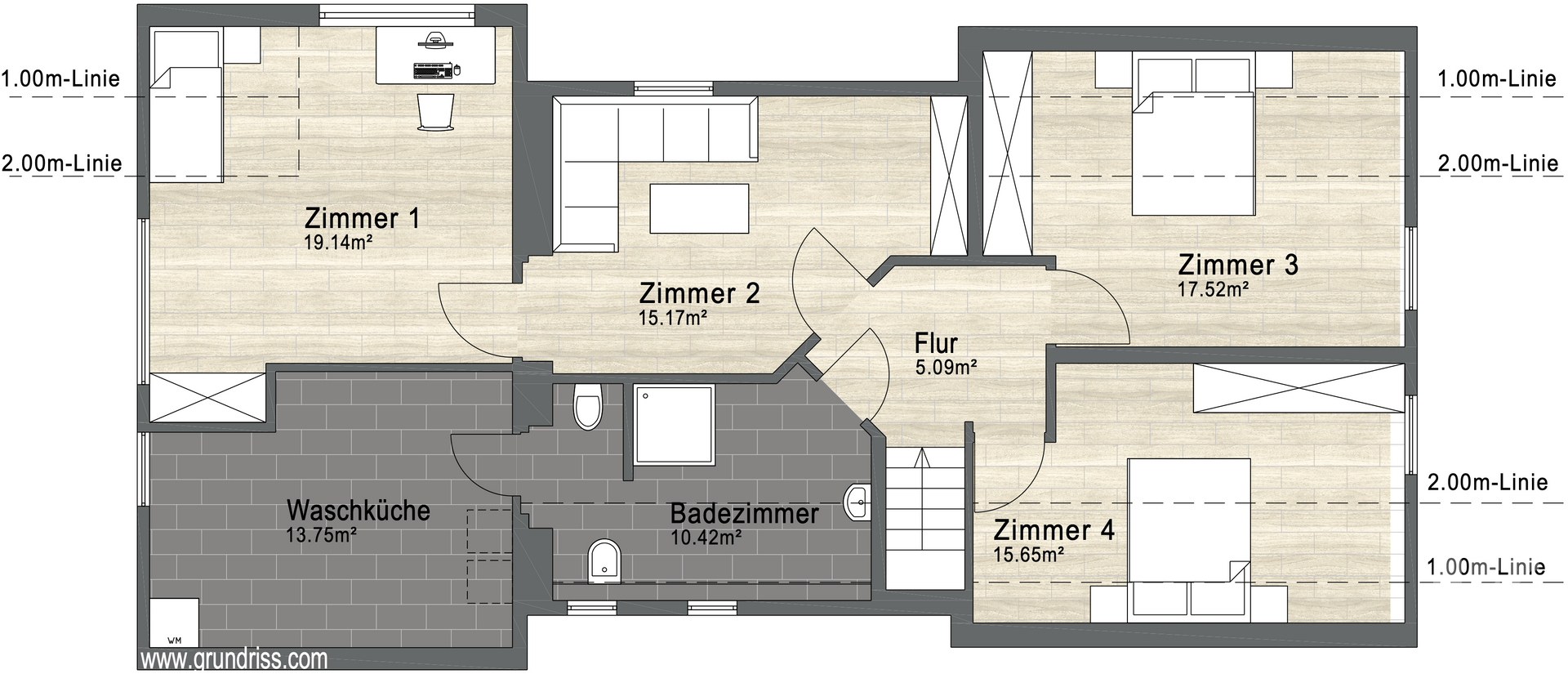 Grundriss Obergeschoss