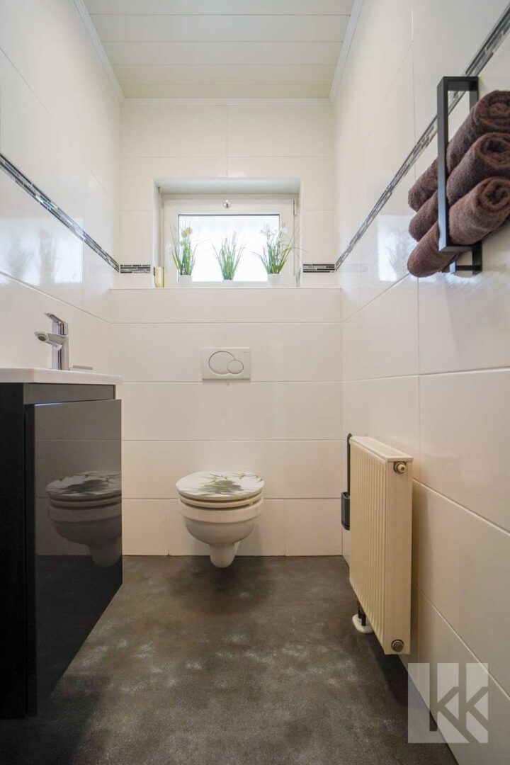 ...Gäste-WC im Eingangsbereich