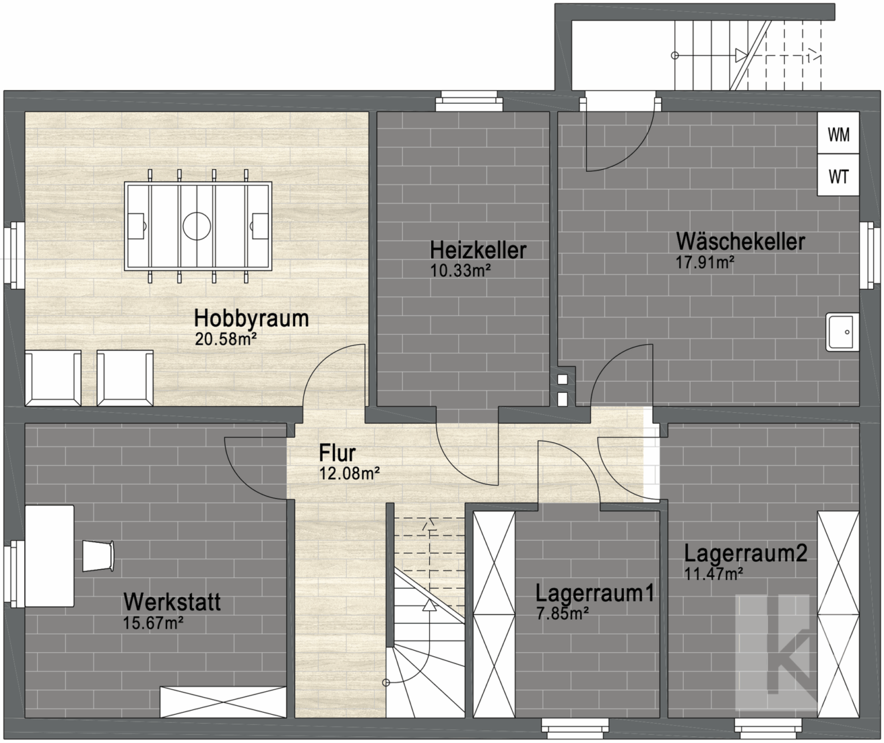 Grundriss Kellergeschoss
