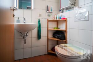 Das Gäste-WC im Erdgeschoss