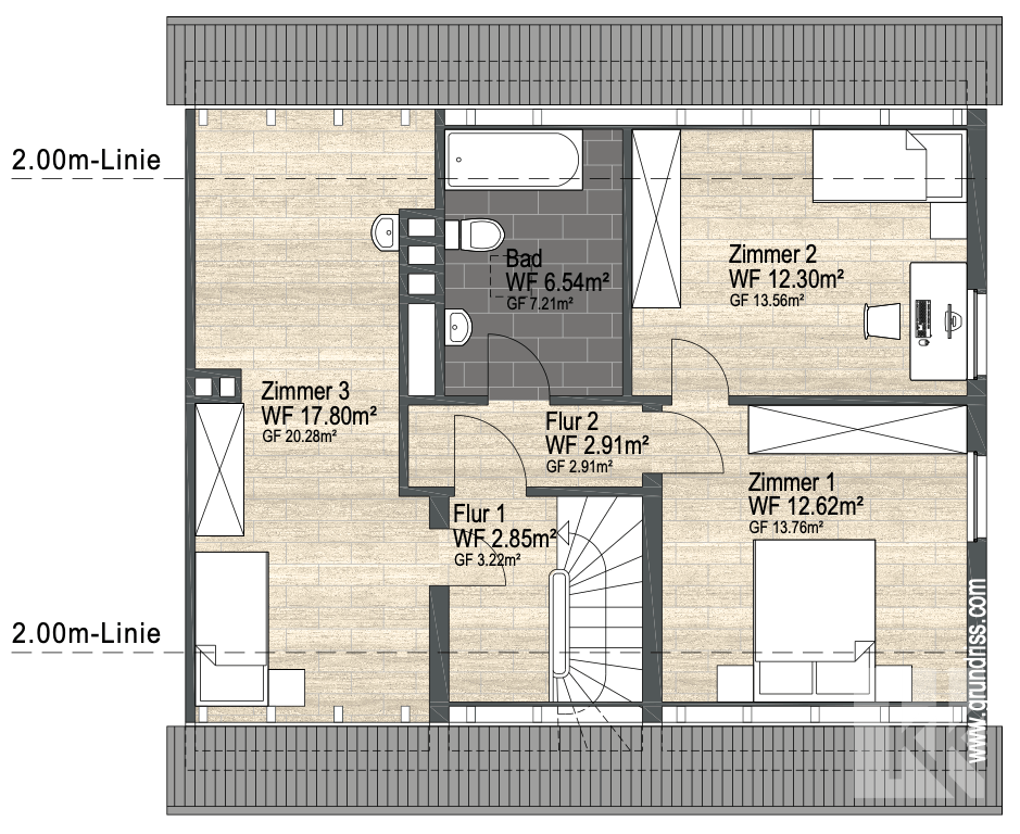 Grundriss Dachgeschoss