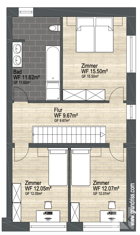 Grundriss Obergeschoss