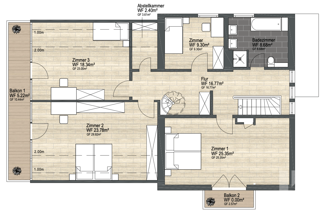 Grundriss Obergeschoss