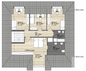 Grundriss Obergeschoss