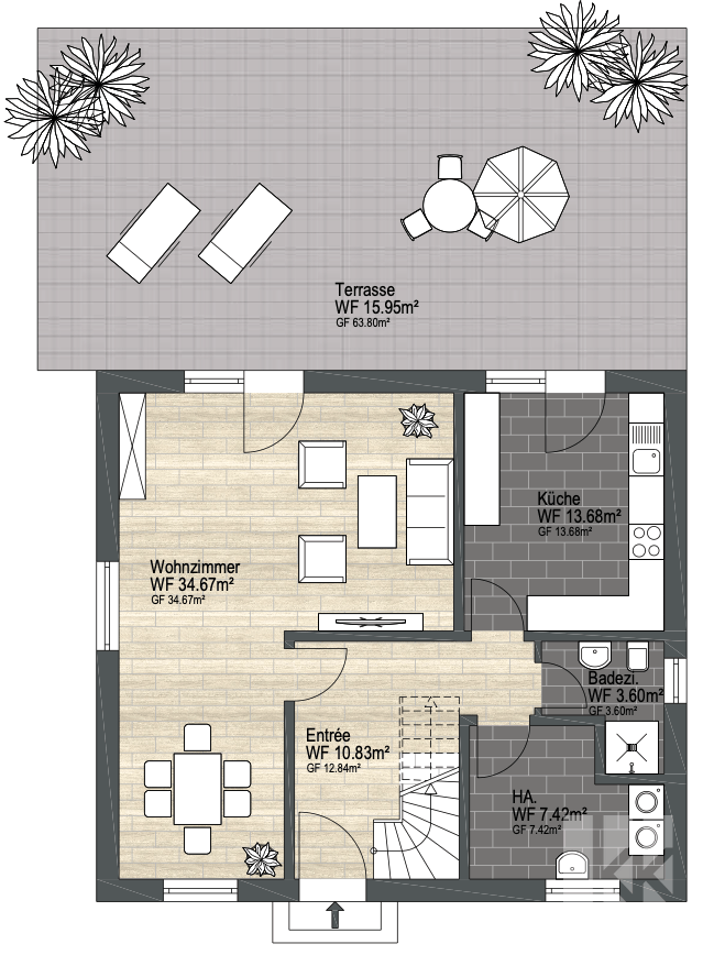 Grundriss Erdgeschoss