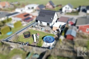 Haus und Garten aus der Luft