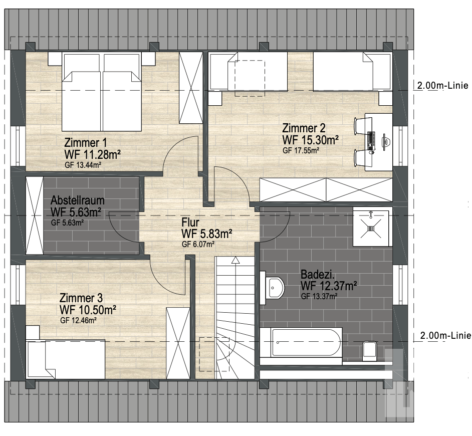 Grundriss Obergeschoss