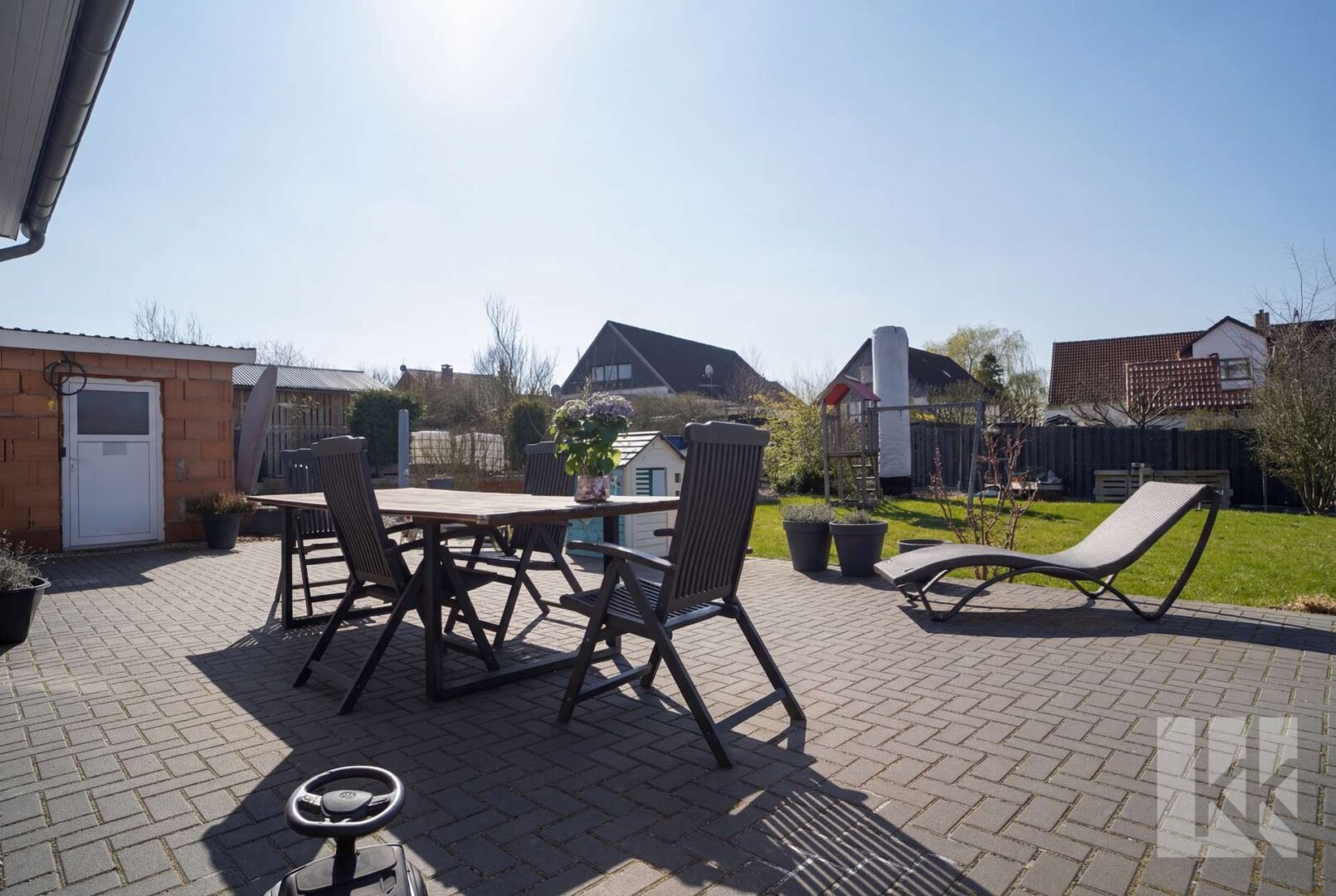 ...Blick in den Garten