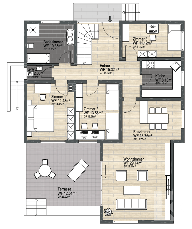 Grundriss Erdgeschoss