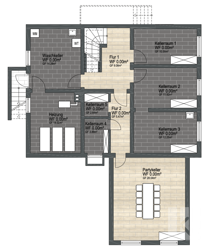 Grundriss Kellergeschoss