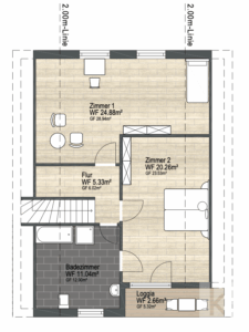 Grundriss Obergeschoss
