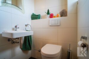 Praktisch: Das Gäste-WC im Eingangsbereich