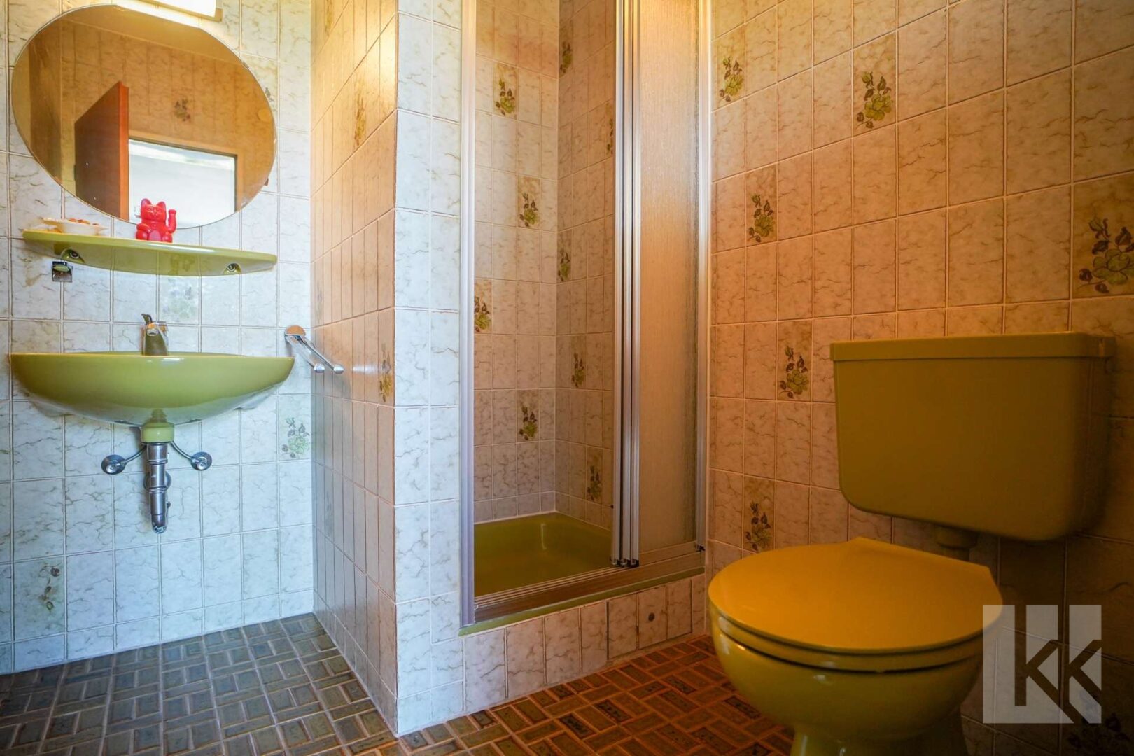 Praktisch: Das Gäste-WC auf der Terrasse